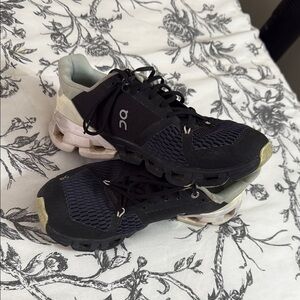 On Running Black and White Sneakers